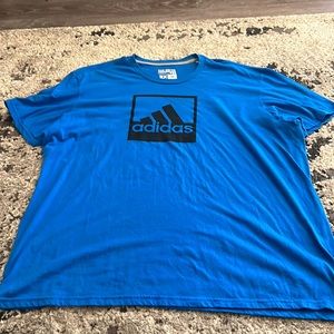 Adidas Men's Blue Shirt - Size 3XL - Sporty Style